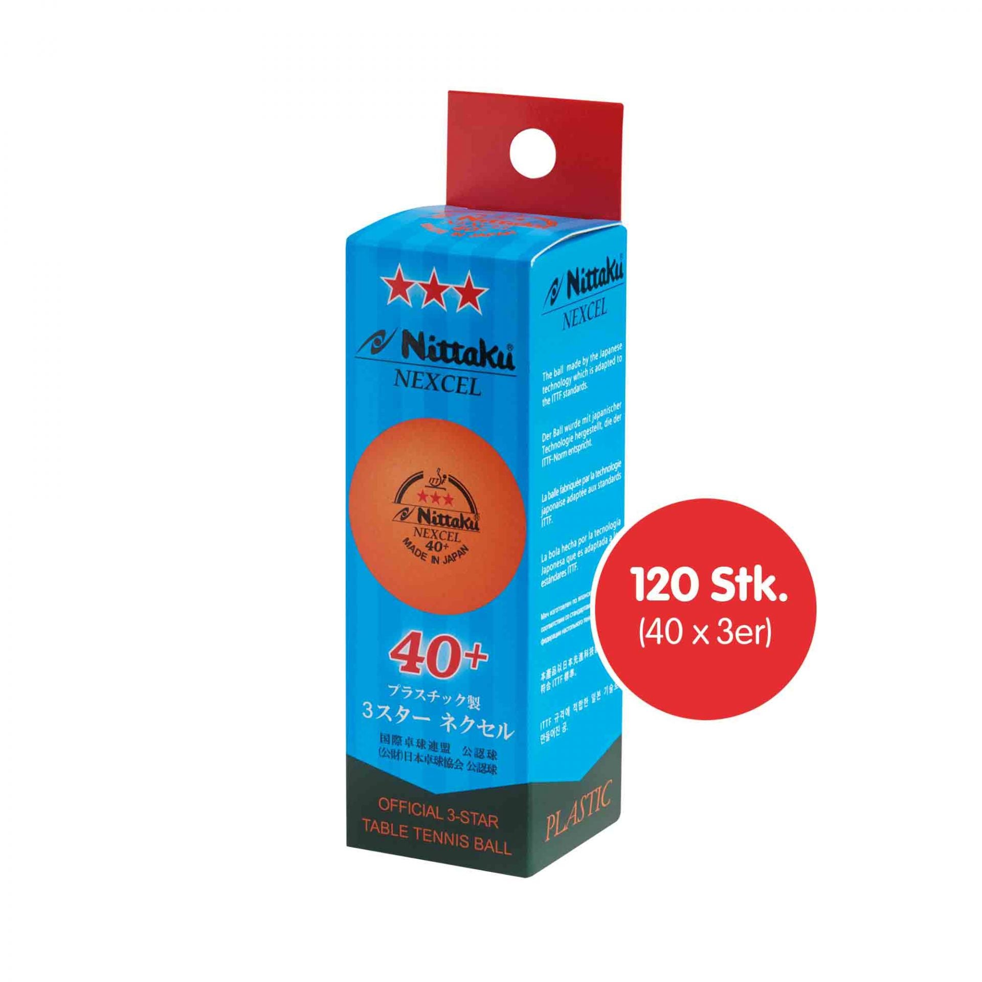 Nittaku Nexcel 40+*** オレンジ (120)