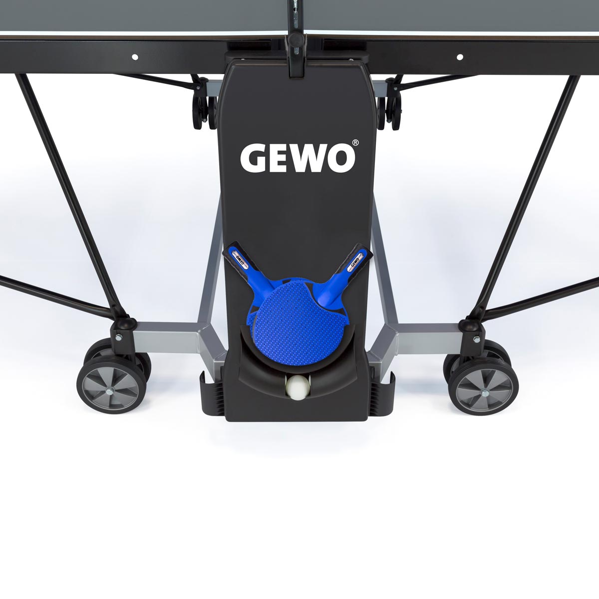 Gewo テーブル AWR アウトドア 2本のバット＆ボール付き グレー