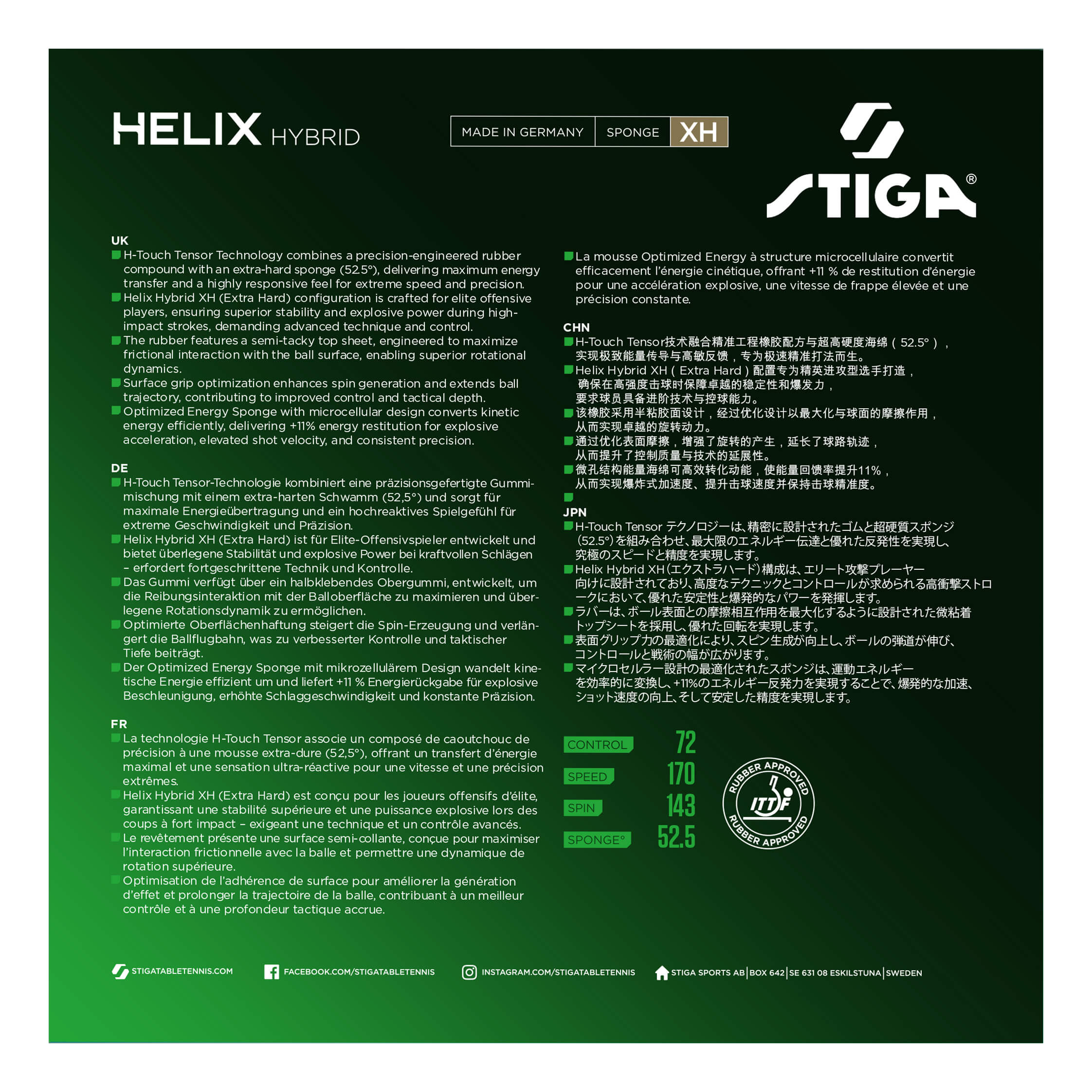Stiga ヘリックス ハイブリッド XH