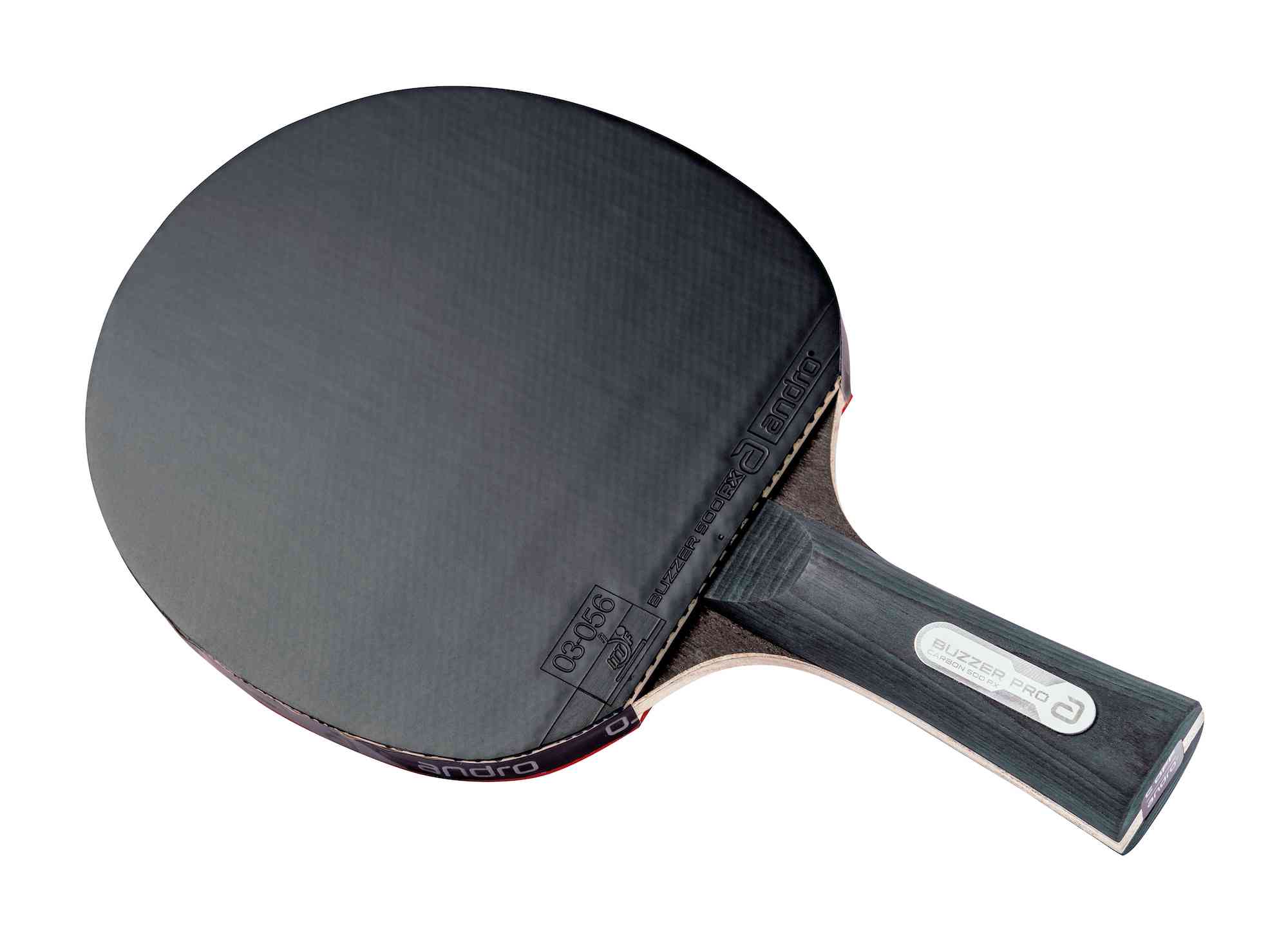 Andro バットセット バザー プロ カーボン 500 RX ブラック/レッド コンケーブ