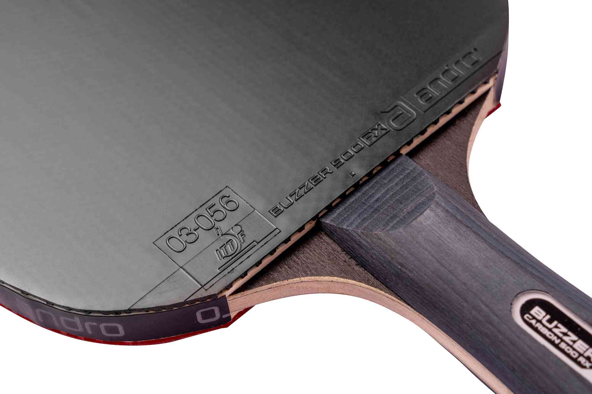 Andro バットセット バザー プロ カーボン 500 RX ブラック/レッド コンケーブ