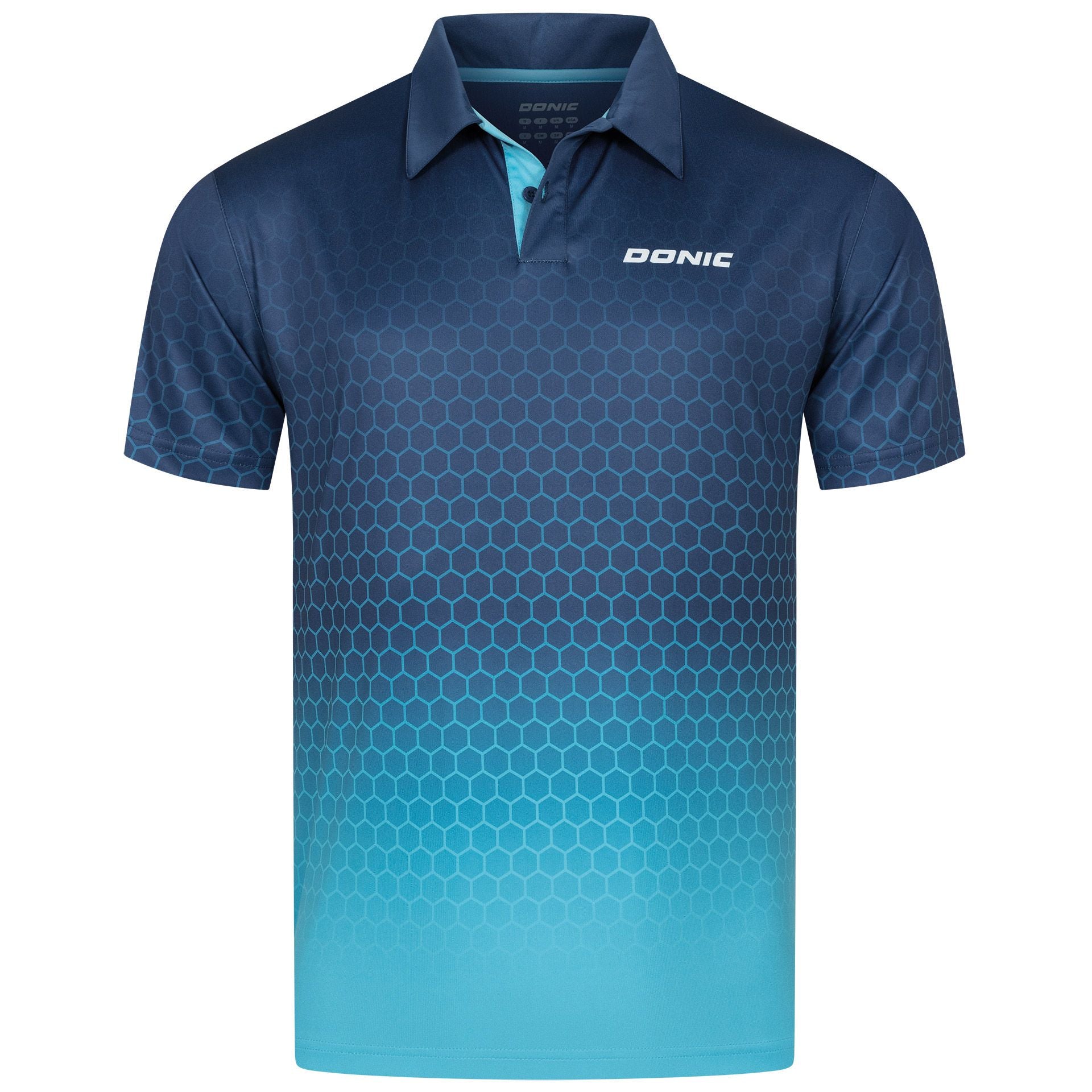Donic シャツ スパイダー ネイビー／ライトブルー