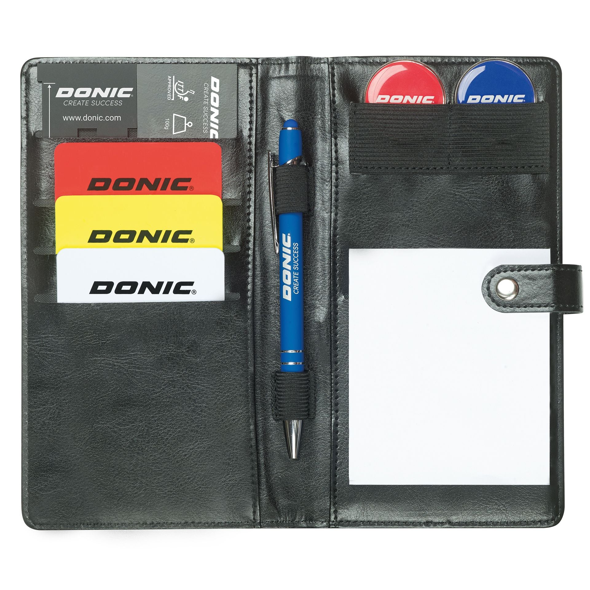 Donic レザーケース入りレフェリーセット