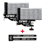 Gewo セット 2 x ネット＆ポスト ワールドカップ ブラック + 1 ゲージングツール